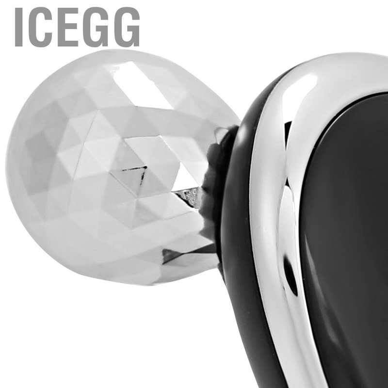 Icegg Face Roller Massager - Skin Lifting Firming Beauty Machine Silver Manual Type