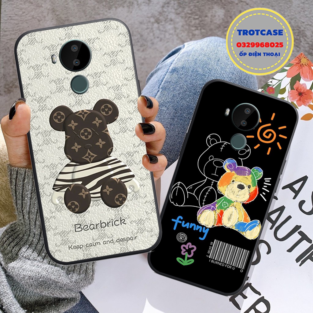 Ốp lưng điện thoại Nokia 3.4 / Nokia 8.3 / Nokia C30 - in hình chú gấu bear brick mới nhất và mặt gấu