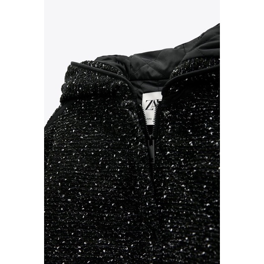 (Sẵn) Áo khoác dạ mũ tweet Zarrraa canh sale, kèm video