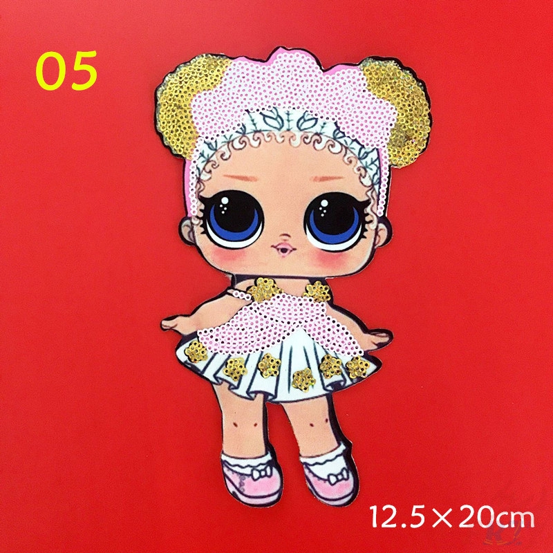 1 Miếng Vá Quần Áo Búp Bê Lol Suprise Đính Kim Sa Diy (L) (Lol Suprise - Series 03)