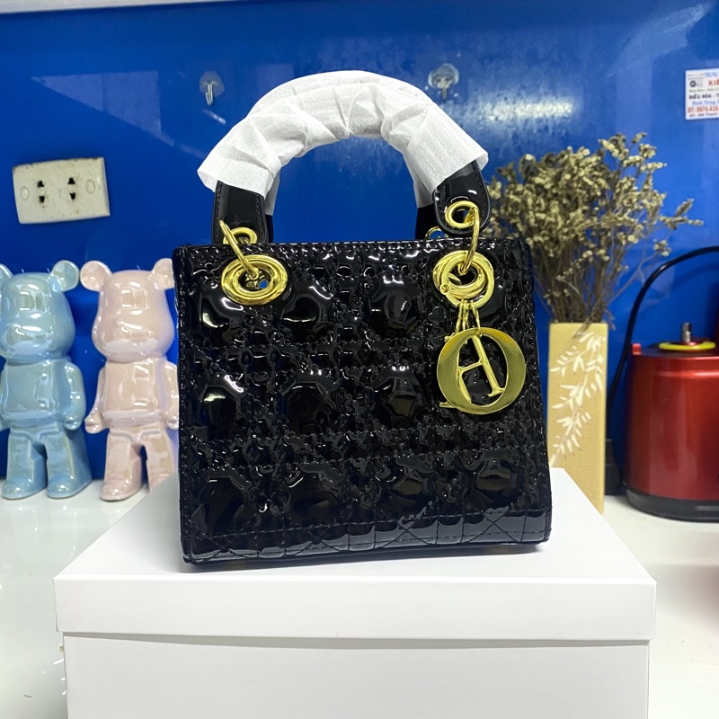 Túi xách nữ cầm tay bản da bóng 3 ô  DiDiBag