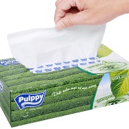 Khăn giấy hộp Pulppy hương trà xanh