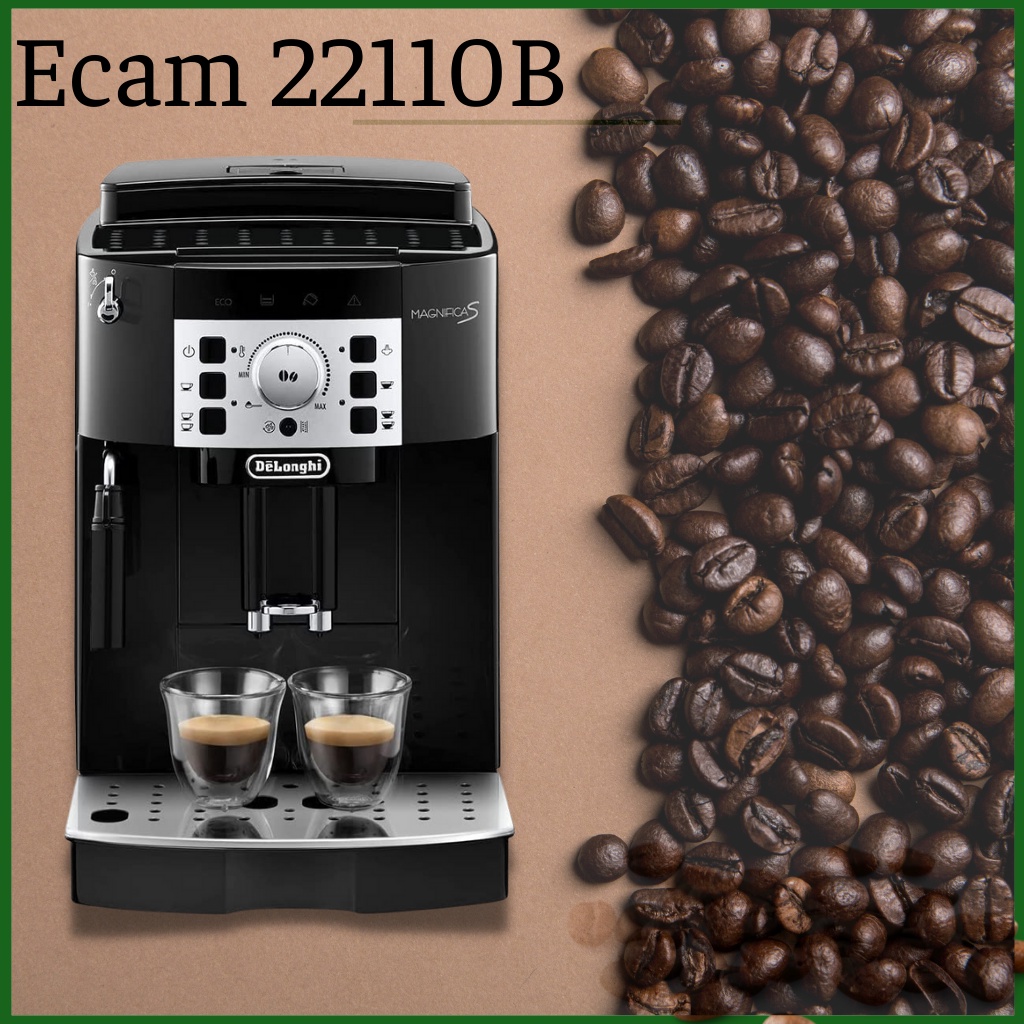 Máy pha cafe Delonghi Magnifica S Ecam 22110B, Automatic coffee machine with milk frother for cappuccino