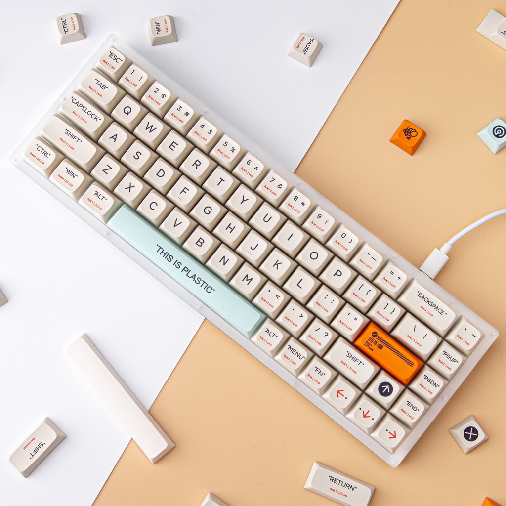 Cấu hình PBT XDA 128 Phím Keycaps Dye Thăng hoa Bố cục ANSI cho bàn phím cơ Công tắc Cherry MX