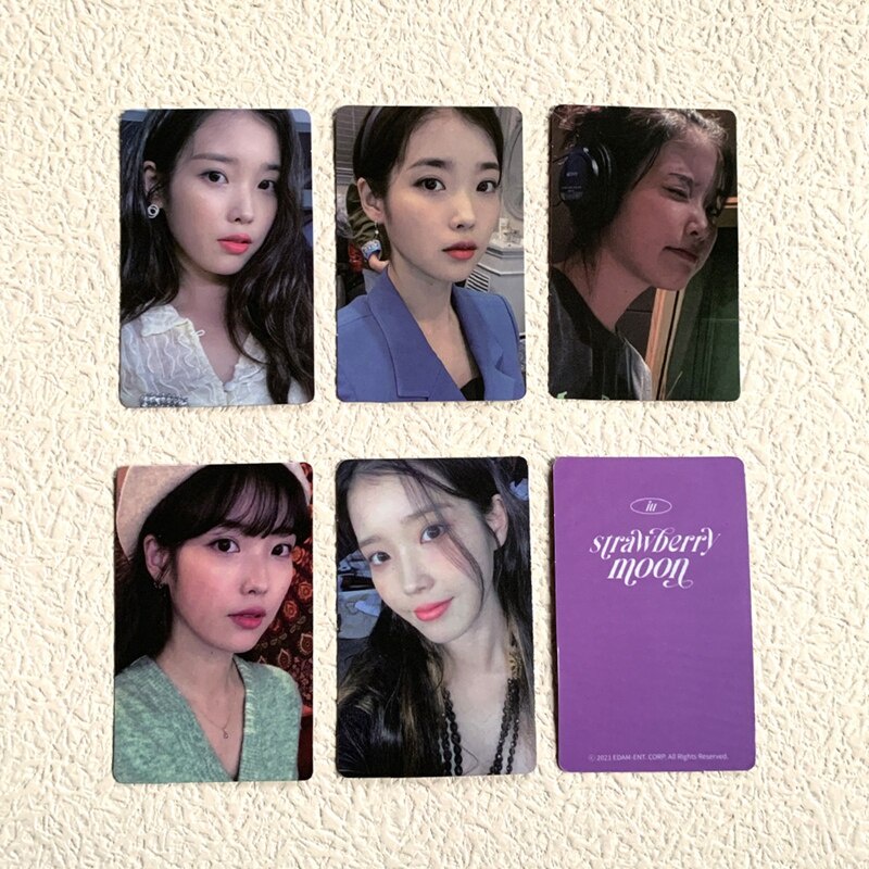 10 Cái/bộ Kpop IU Dâu Mặt Trăng Ảnh Thẻ Photocards Lee Ji En Album Ảnh Nhỏ Lomo Card Dành Cho Người Hâm Mộ Bộ Sưu Tập