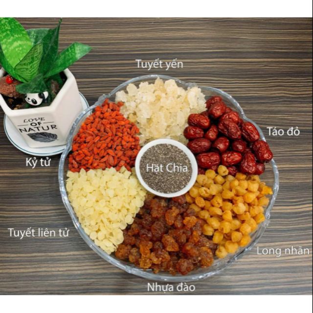 CANH DƯỠNG NHAN (sét nhỏ 4 người ăn) - tặng kèm hạt chia khi mua sét trung hoặc lớn