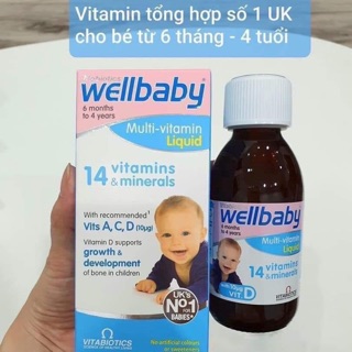 Wellbaby 14 vitamin tổng hợp cho bé biếng ăn
