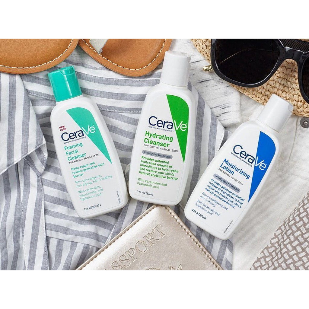 Sữa rửa mặt Cerave 355ml da dầu, da khô
