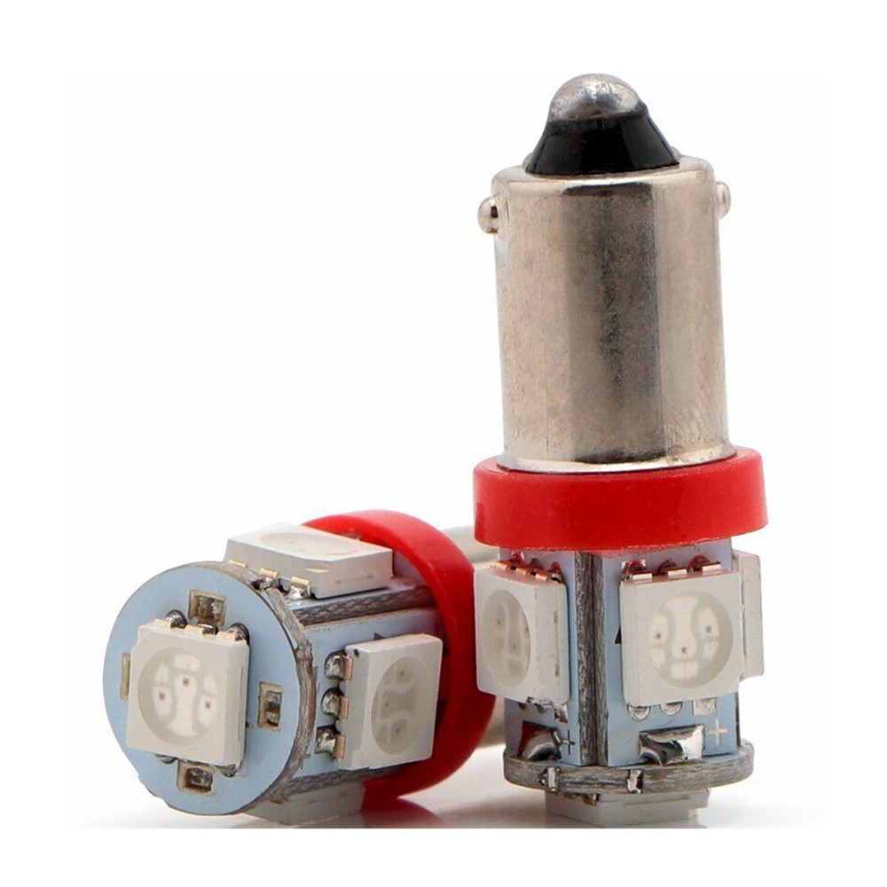 Đèn Led T11 BA9S 5050 T4W 5SMD 12V 24V Gắn Cửa Xe Hơi Chuyên Dụng