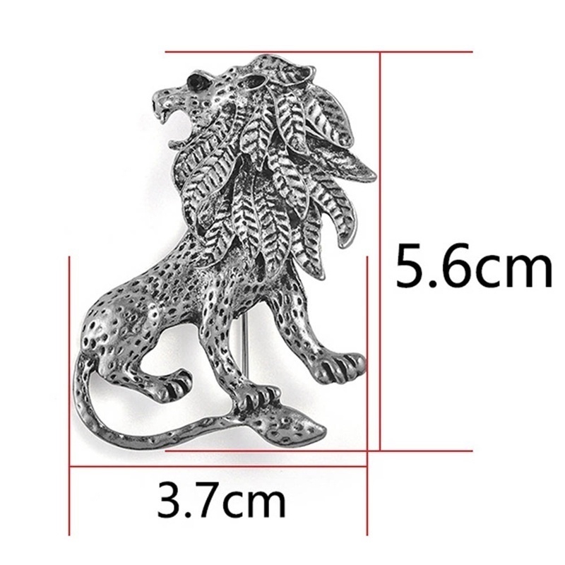 Ghim Cài Áo Hình Chú Sư Tử Vui Nhộn Thời Trang Cho Nam