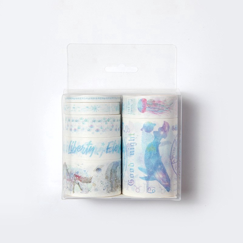 Bộ 7 băng keo dán trang trí phong cách vintage
