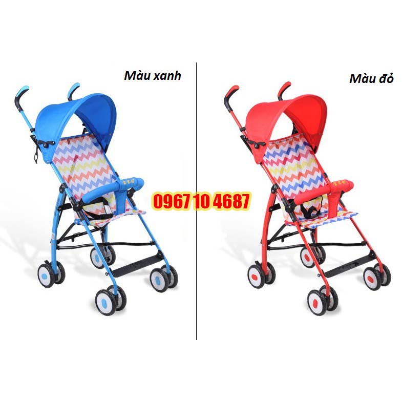 Xe đẩy đi dạo lưới cho bé gấp siêu gọn như cây dù Baobaohao 605A