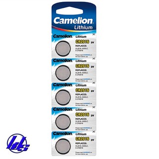 Pin CR2016 Camelion Lithium 3V chính hãng - Vỉ 5 viên