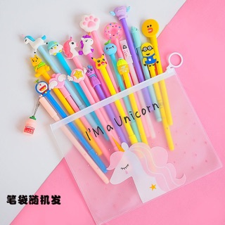 Set 20 cây bút mực đen siêu cute
