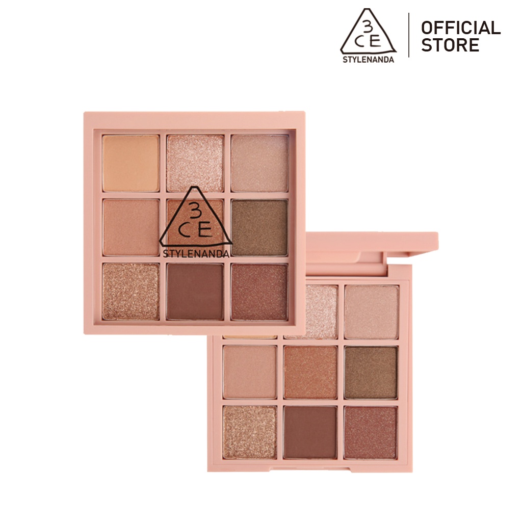 Bảng Phấn Mắt 3CE Nhiều Màu Sắc 3CE Multi Eye Color Palette 8.5g | Official Store 9 Shades Eye Make up Cosmetic