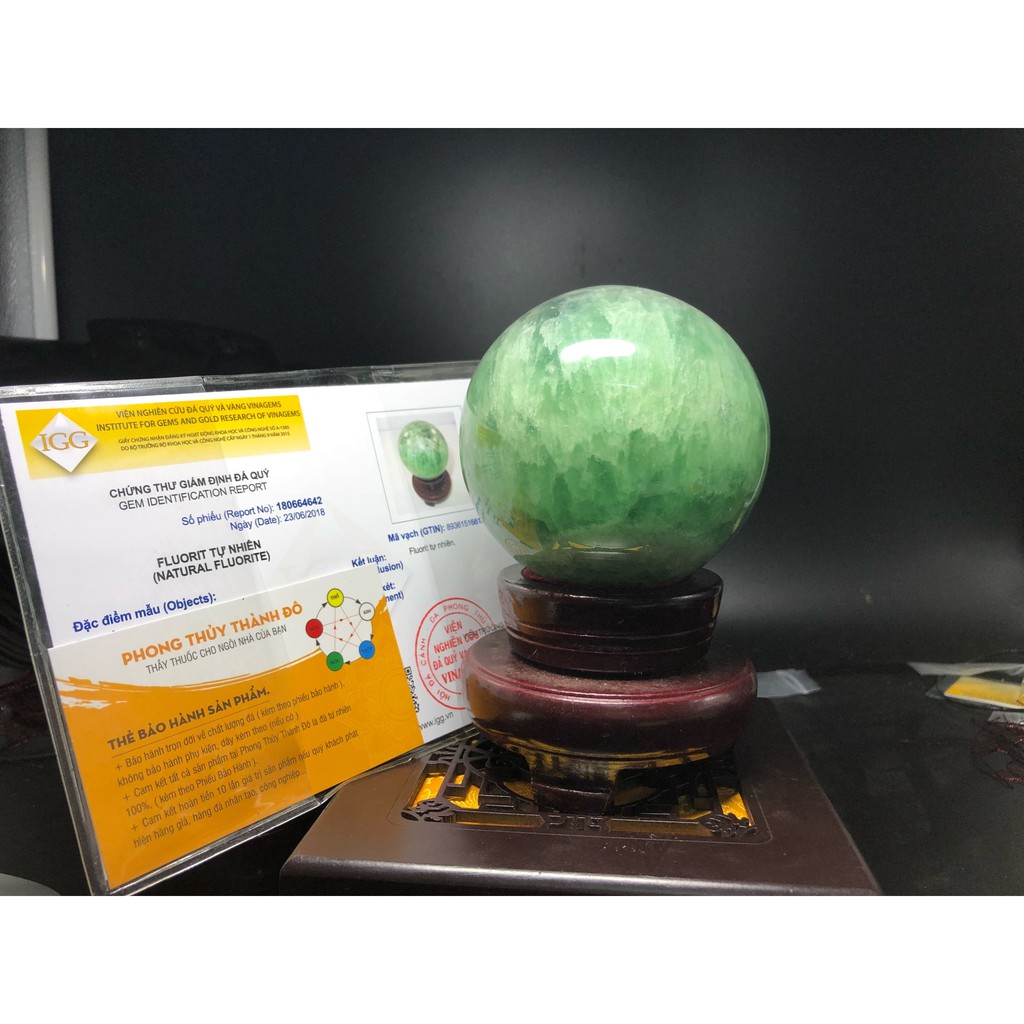 [XẢ KHO size 1 Kg] Quả Cầu Phong Thủy mạng MỘC và HỎA Xanh Flourits cầu Tài Lộc, May Mắn, Bình An - Phong Thủy Thành Đô | BigBuy360 - bigbuy360.vn