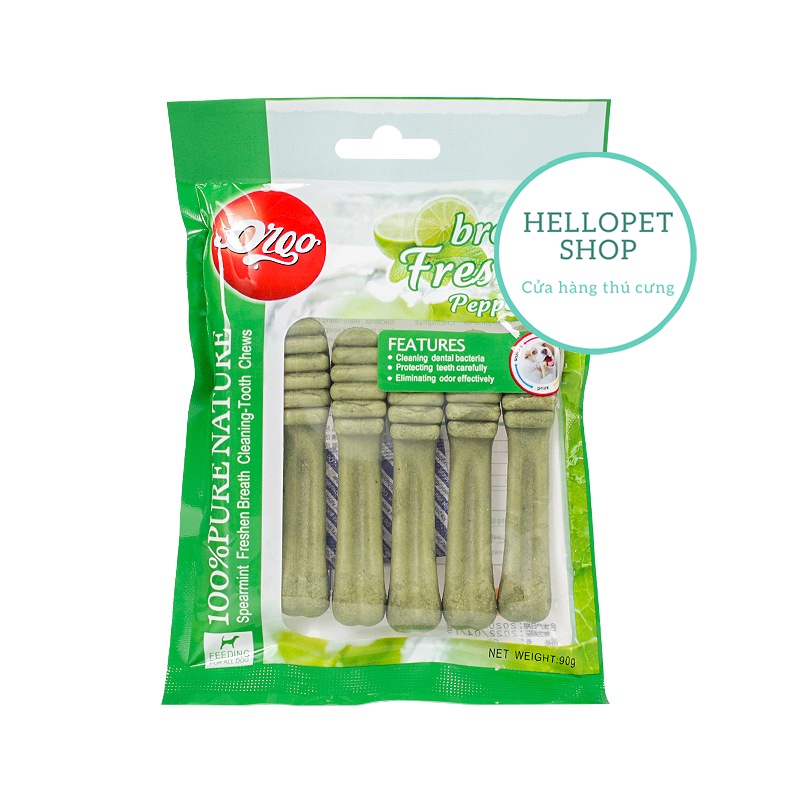 Xương gặm sạch răng Orgo 90g cho chó thơm miệng bổ sung canxi HELLOPET cao cấp H49