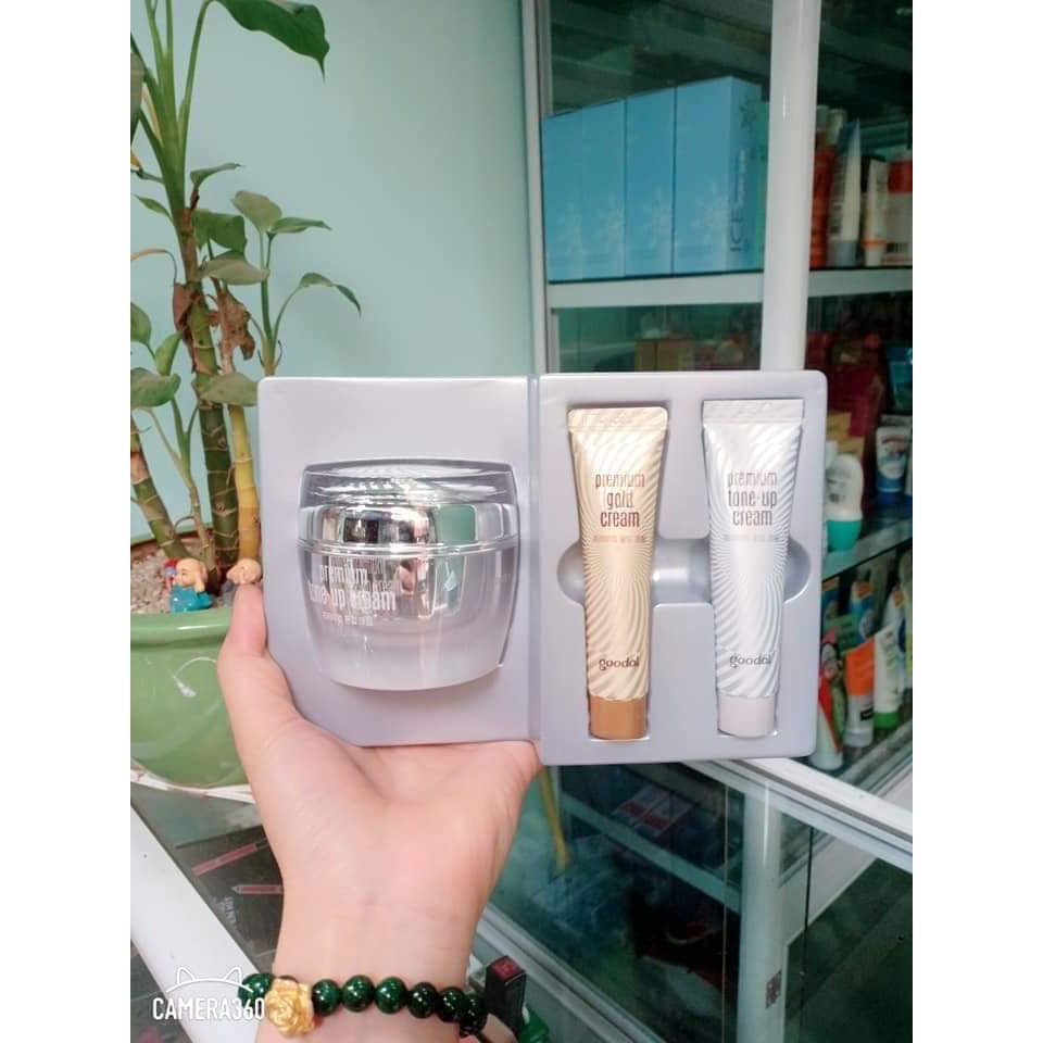 Set Kem ốc sên Goodal Premium Tone-up Cream Gift Set Hàn Quốc 50ml