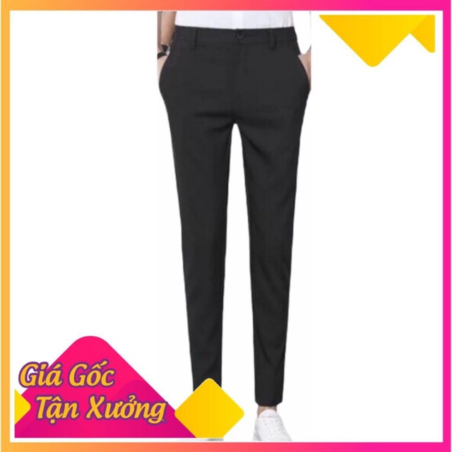 Hình thật Quần tây âu nam thiết kế phom dáng ôm vừa phải, phù hợp để đi học , đi làm trong môi trường công sở sang trọng