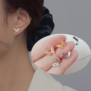 Bông tai hình bướm khoét lỗ thời trang cho nữ