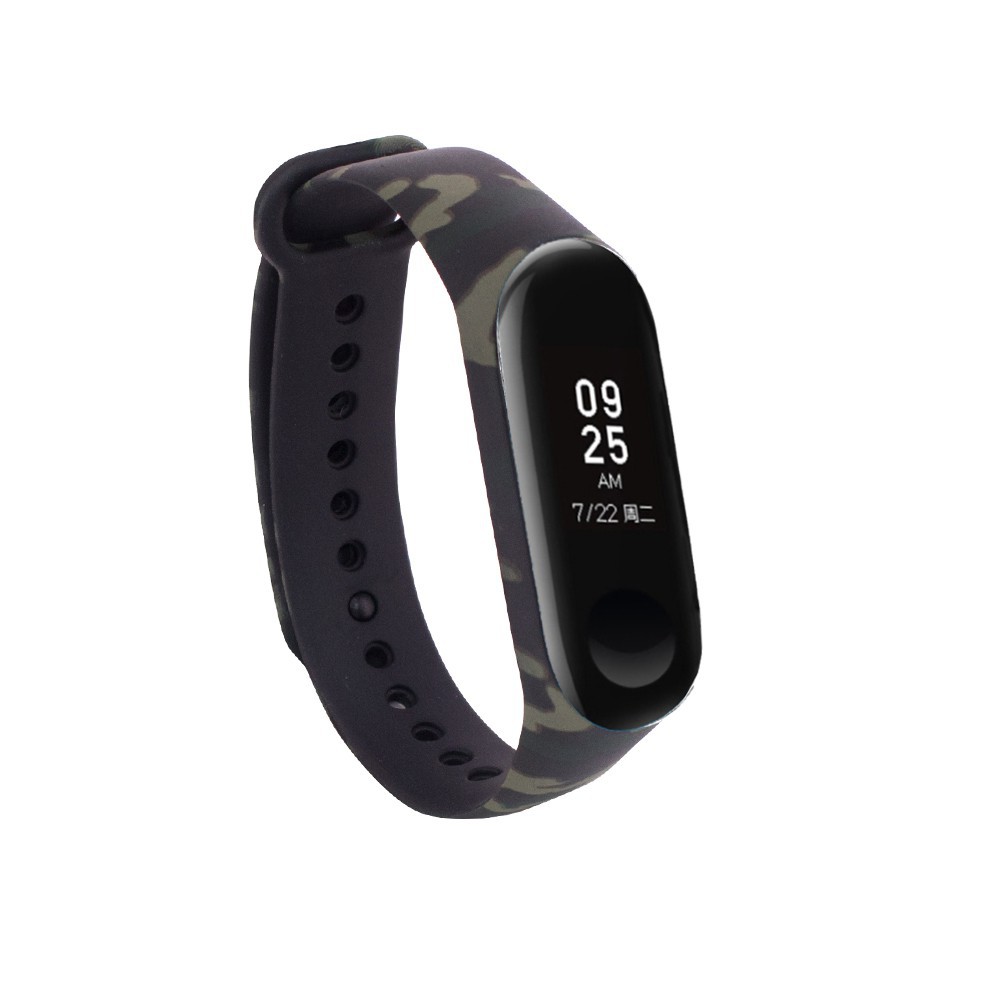 Dây đeo bằng silicon nhiều kiểu họa tiết cho đồng hồ thông minh Xiaomi Mi Band 3 4 MiBand 3 4