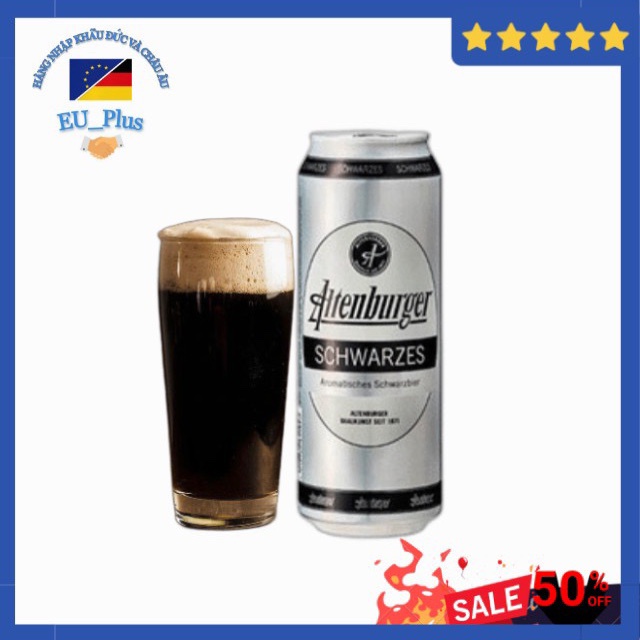 Bia Altenburger schwarzes 4,9% Đức - Bia đen chuẩn vị, ngon xuất sắc