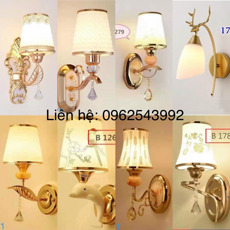 Đèn gắn tường phòng ngủ (sẵn bóng 3w)