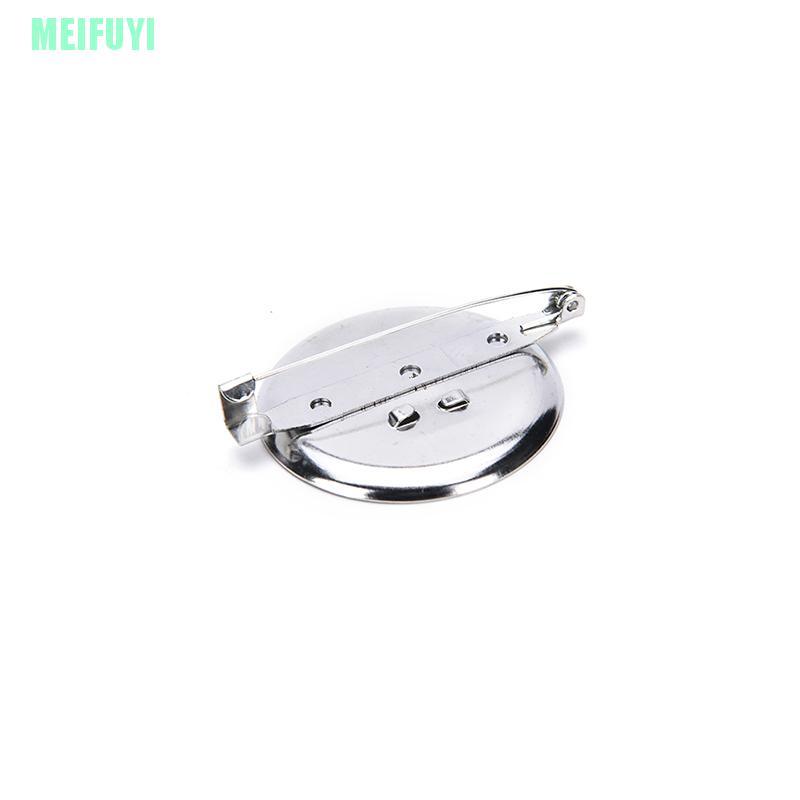 Set 10 Ghim Cài Áo Mạ Bạc Kiểu Dáng Đơn Giản