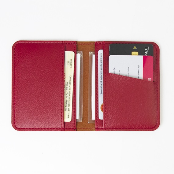 Ví Mini Đựng Thẻ Namecard Da Bò Nhỏ Gọn Thời Trang Trẻ Trung Phong Cách Chính Hãng Sanagor | VD01