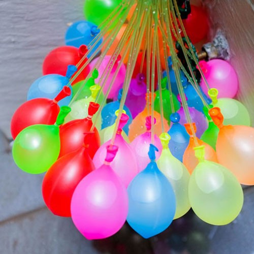 Bộ 111 Bong Bóng Nước Magic Balloons Nhiều Màu-Có Vòi Nối Bơm Siêu Nhanh