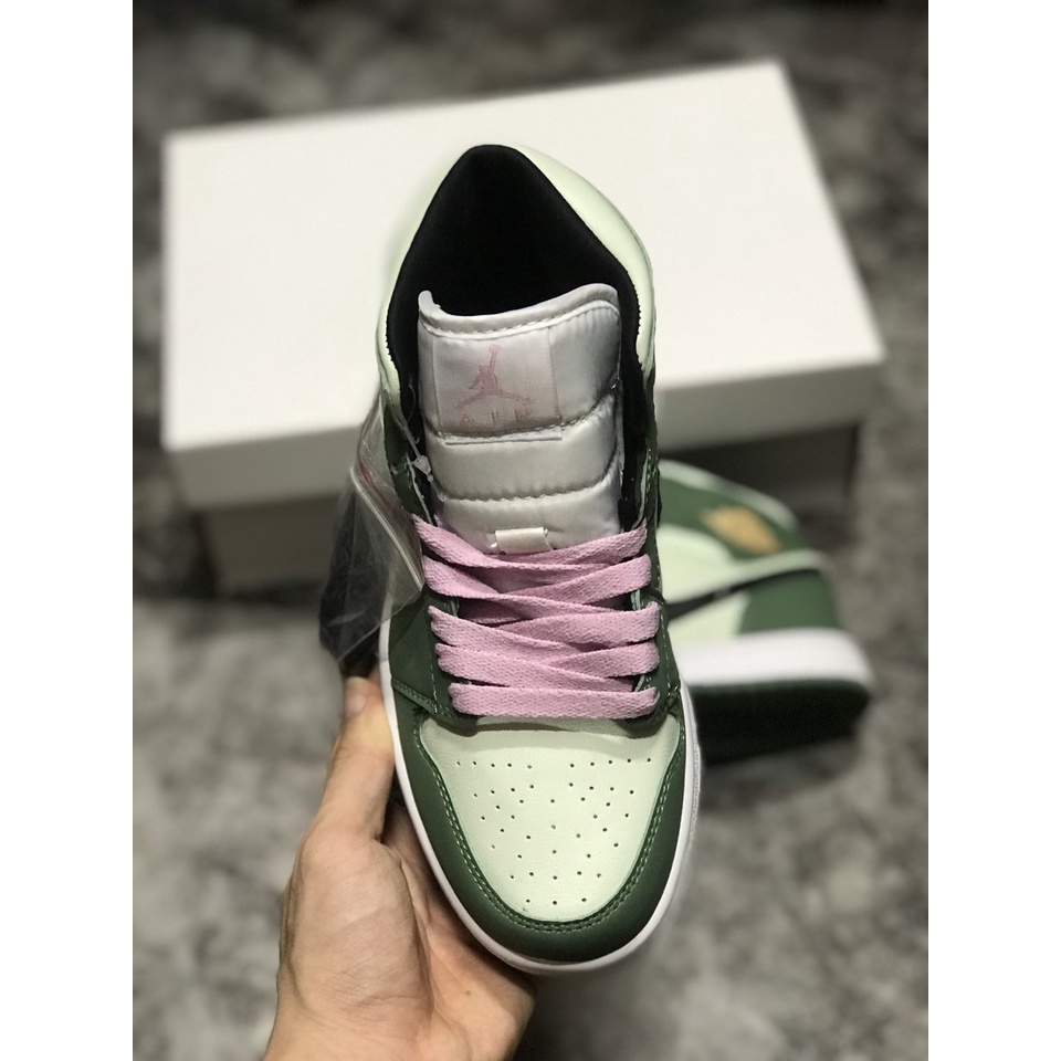 [KELLY SNEAKERS] Giày Thể Thao Sneaker Jordan 1 Mid Dutch Green - Xanh Lá (Ảnh Thật + Hàng Sẵn)