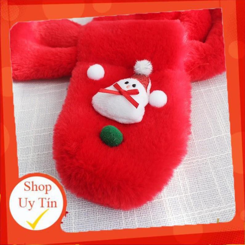 Găng tay len dành cho bé mùa đông ông già noel đỏ M41