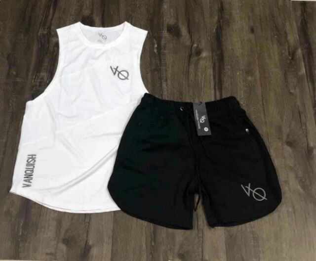 Combo áo ba lổ + quần đùi áo ba lỗ tập gym nam, sét đồ thể thao nam