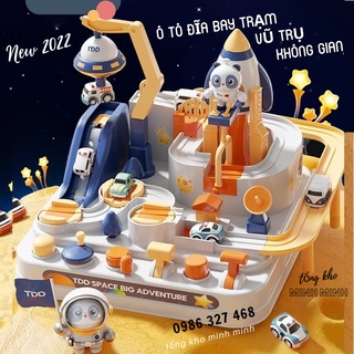 [ SỈ ] Đồ chơi ô tô đĩa bay trạm vũ trụ không gian, đồ chơi điều khiển bằng tay cho bé