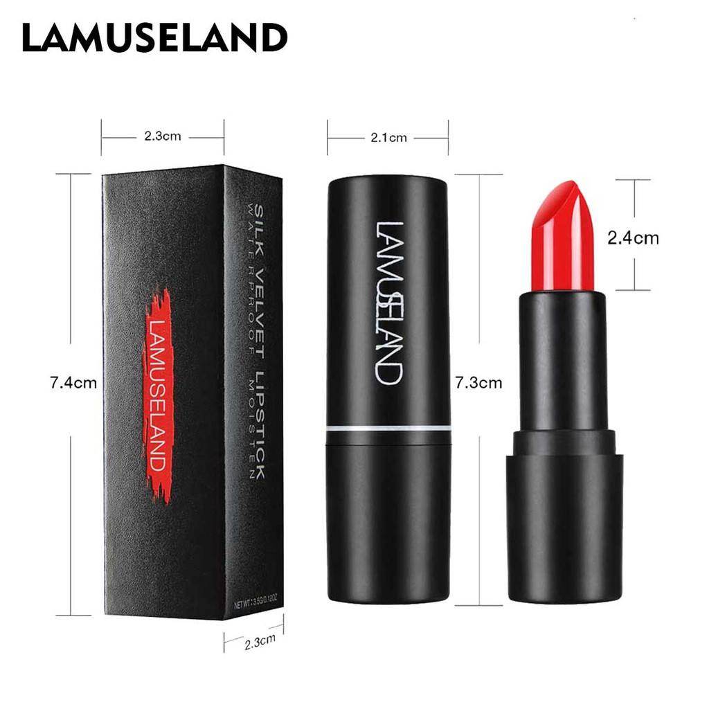 Son môi LAMUSELAND LA11 kháng nước giữ ẩm và lên màu đẹp 3.5g