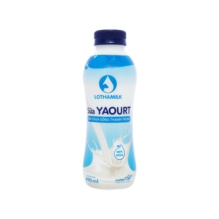 Sữa chua uống thanh trùng có đường Lothamilk chai 490ml