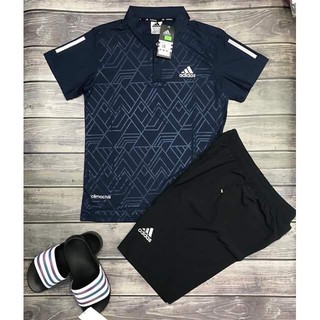 Bộ Thể Thao Nam Cổ Bẻ D.A.S TÍM THAN CB009 chất đẹp, Bộ quần áo thể thao nam giá rẻ (CAM KẾT ẢNH THẬT)