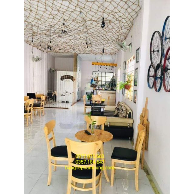 Thanh lý bộ bàn ghế gỗ cafe giá rẻ