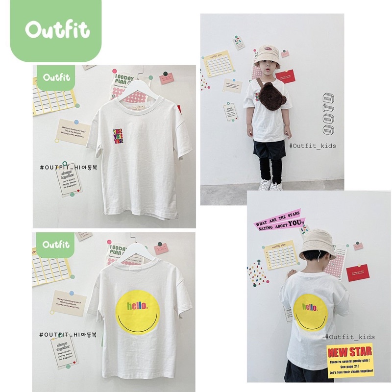 Áo thun trẻ em Outfit/ Yes Yes Yes