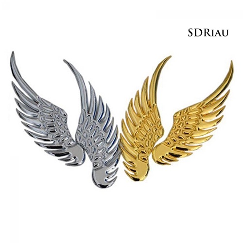 Miếng dán bằng kim loại hình đôi cánh đại bàng 3D trang trí xe hơi