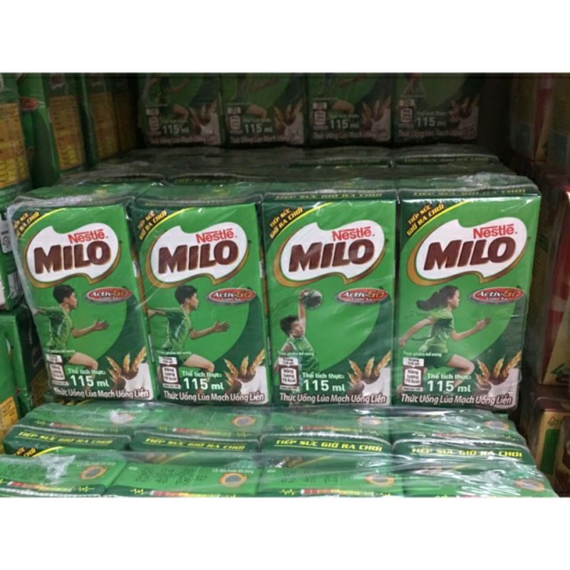 Lốc 4 hộp sữa milo 115ml