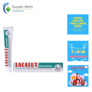 KEM ĐÁNH RĂNG LACALUT SENSITIVE CHỐNG Ê BUỐT, BẢO VỆ RĂNG MẪN CẢM NHẬP KHẨU ĐỨC TUÝP 75ml