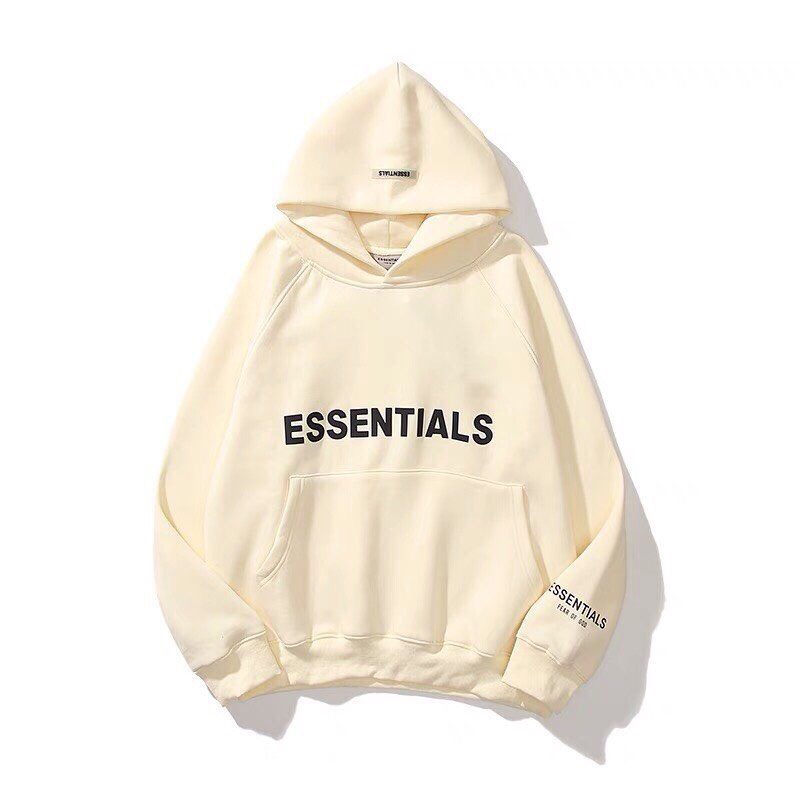 Áo nỉ hoodie Essentials In cao su nổi puzaluxury , áo nỉ bông unisex.cao cấp | BigBuy360 - bigbuy360.vn