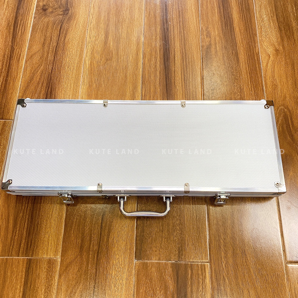 Vali Phỉnh Chip Poker Cao Cấp Hộp Nhôm 500 Chip Không Số Loại Tiêu Chuẩn Las Vegas PK7