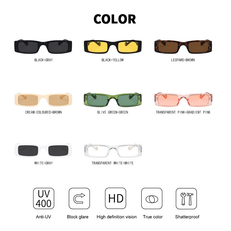 (KIQI-FASHION) COD Kính Mát Gọng Nhựa Chống Tia Uv400 Thời Trang Cho Nam Nữ