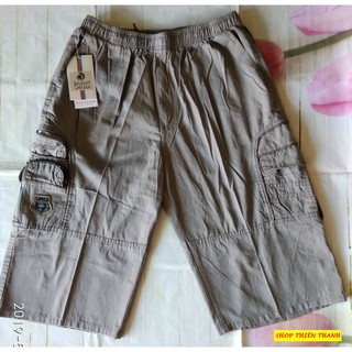 Quần lửng kaki nam túi hộp form đại đến 90kg