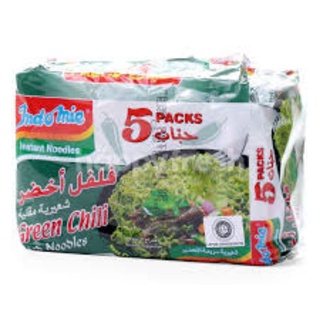 Lốc 5 gói mì Indomie ớt xanh