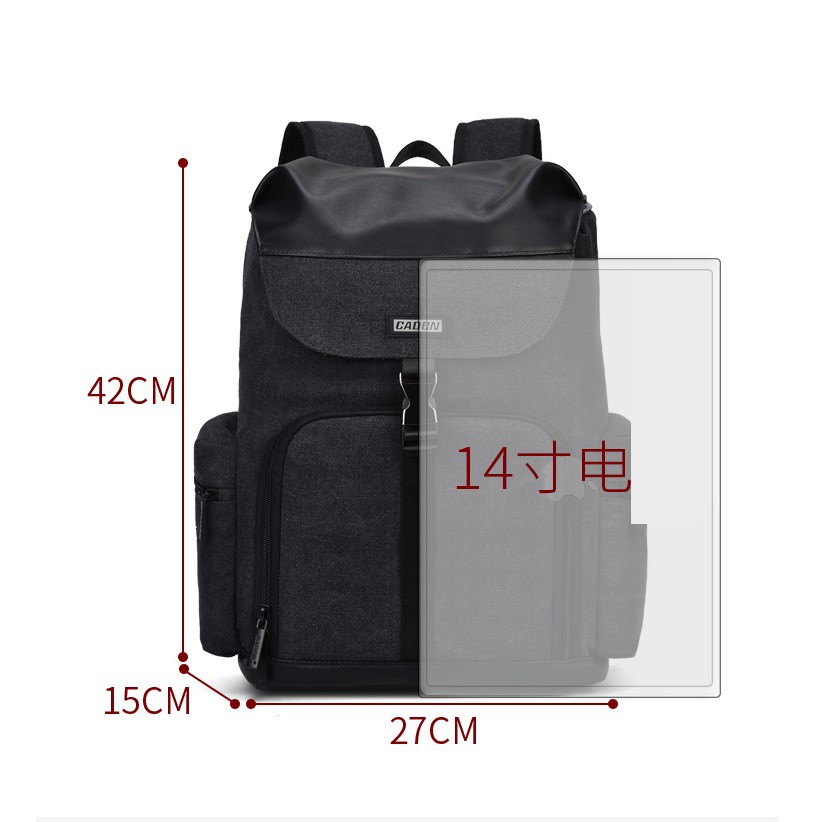 Balo máy ảnh M8 vải canvas