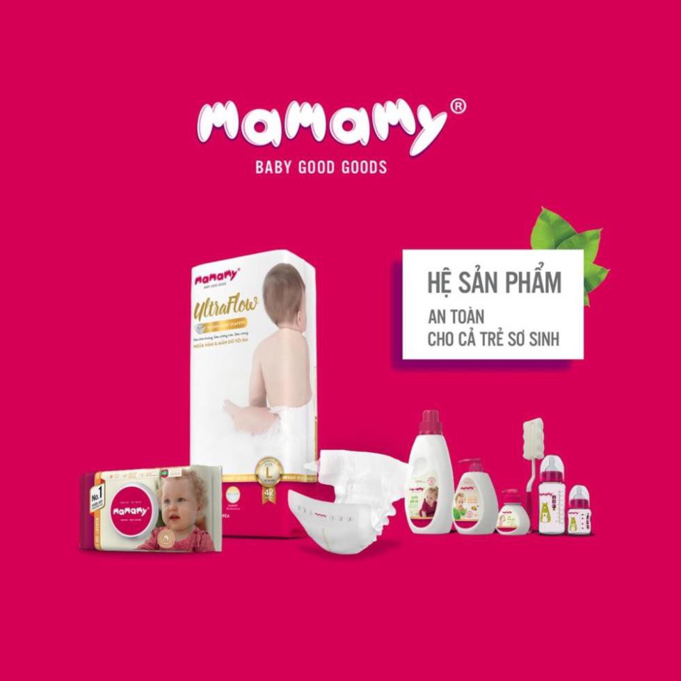 Combo 04 khăn ướt Mamamy ngừa hăm, rôm sảy 100 tờ/ gói, có nắp, không mùi, an toàn cho trẻ sơ sinh