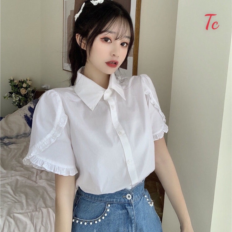 [BÁN SỈ] Áo Sơmi Tay Bèo Chất Thô Lụa